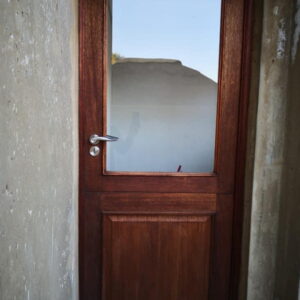 Meranti Glass Top Stable Door